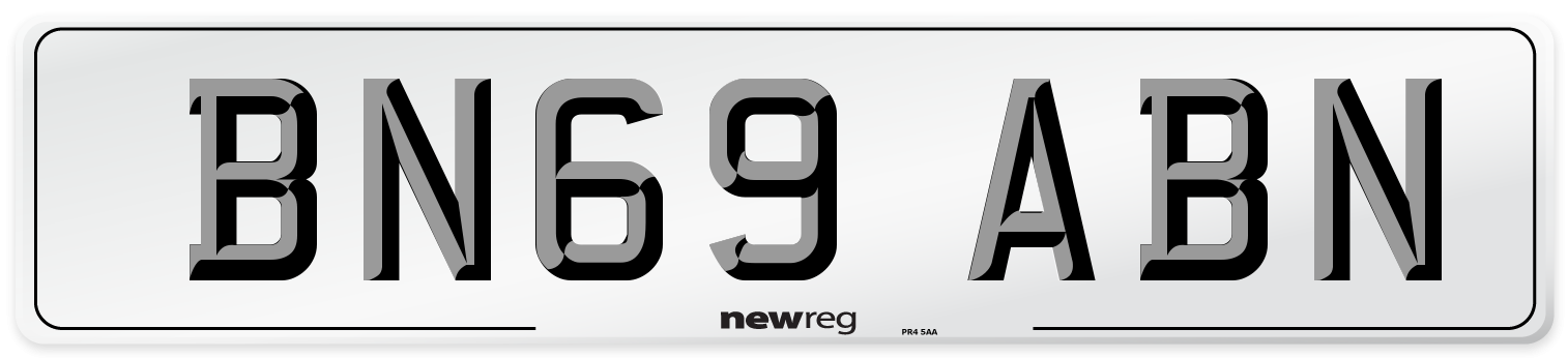 BN69 ABN Number Plate from New Reg